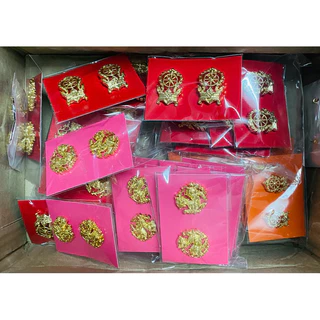 กนกคอ กระทรวงศึกษาธิการ (คอเสมา) ชาย-หญิง ลายไทย ขาเข็ม โลหะหนา แข็งแรง