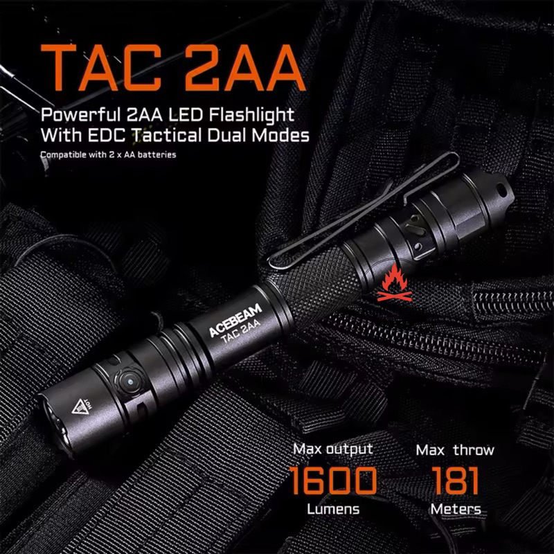 ไฟฉาย tactical Acebeam TAC  2AA