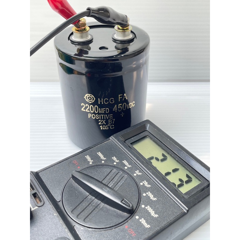 (1ชิ้น)Sizeพิเศษ C 2200UF 450V 64x80mm Hitachiของใหม่ บวกลบ20% C2200UF450VDC คาปาซิเตอร์ 2200UF450VD