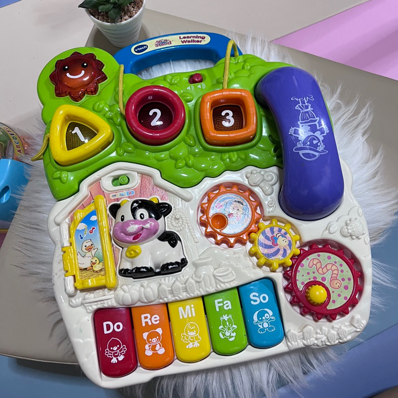 แผ่นหน้าโต๊ะกิจกรรมเเบรนด์ Vtech อุปกรณ์ครบ