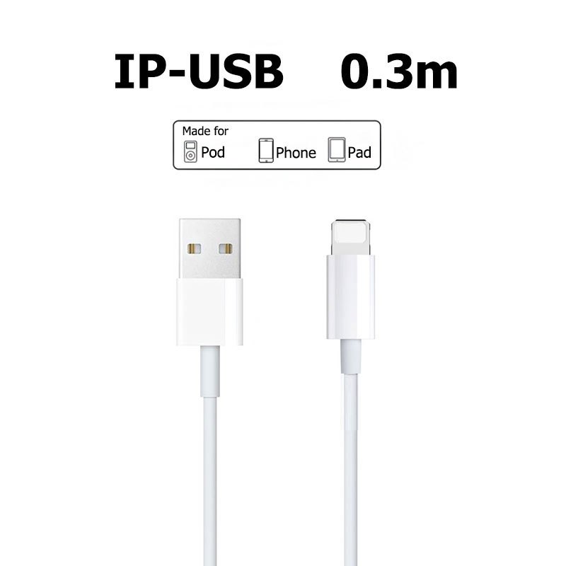 โทรศัพท์มือถือ, สายชาร์จ, สายส่งข้อมูล USB เป็น IP 30 ซม. สั้นและง่ายต่อการจัดเก็บ