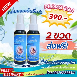 ชื่นใจสเปรย์ 2 ขวด ปรับอากาศ ดับกลิ่นเหม็นอับ..! ปลอดภัยจากเ…