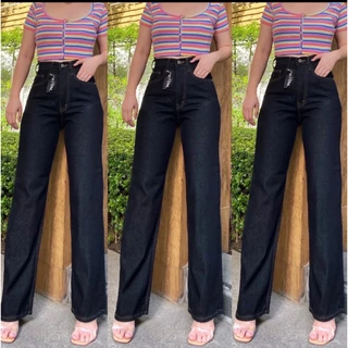BabarryJeans กางเกงขายาวผญ ทรงกระบอก เอวสูง รุ่นคลาสสิค (Original) ยาว 39 นิ้ว