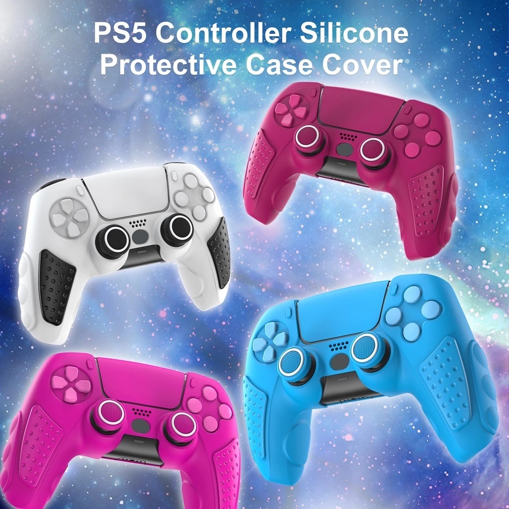 IINE เคสซิลิโคน พร้อมสติกเกอร์ทัชแพด สําหรับจอยเกม PS5