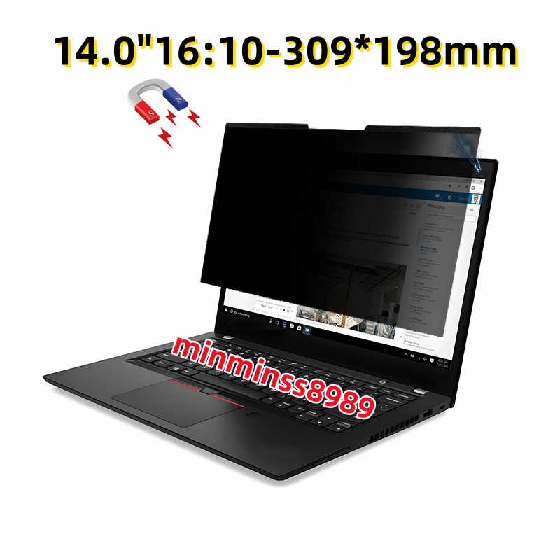 PRIVACY FILTER BLUE LIGHTฟิล์มแม่เหล็กกันมองเห็นคนด้านข้างกันแสงสีฟ้าสำหรับNotebook13.3"-14"-15.6"-16.0"(16:9/16:10)