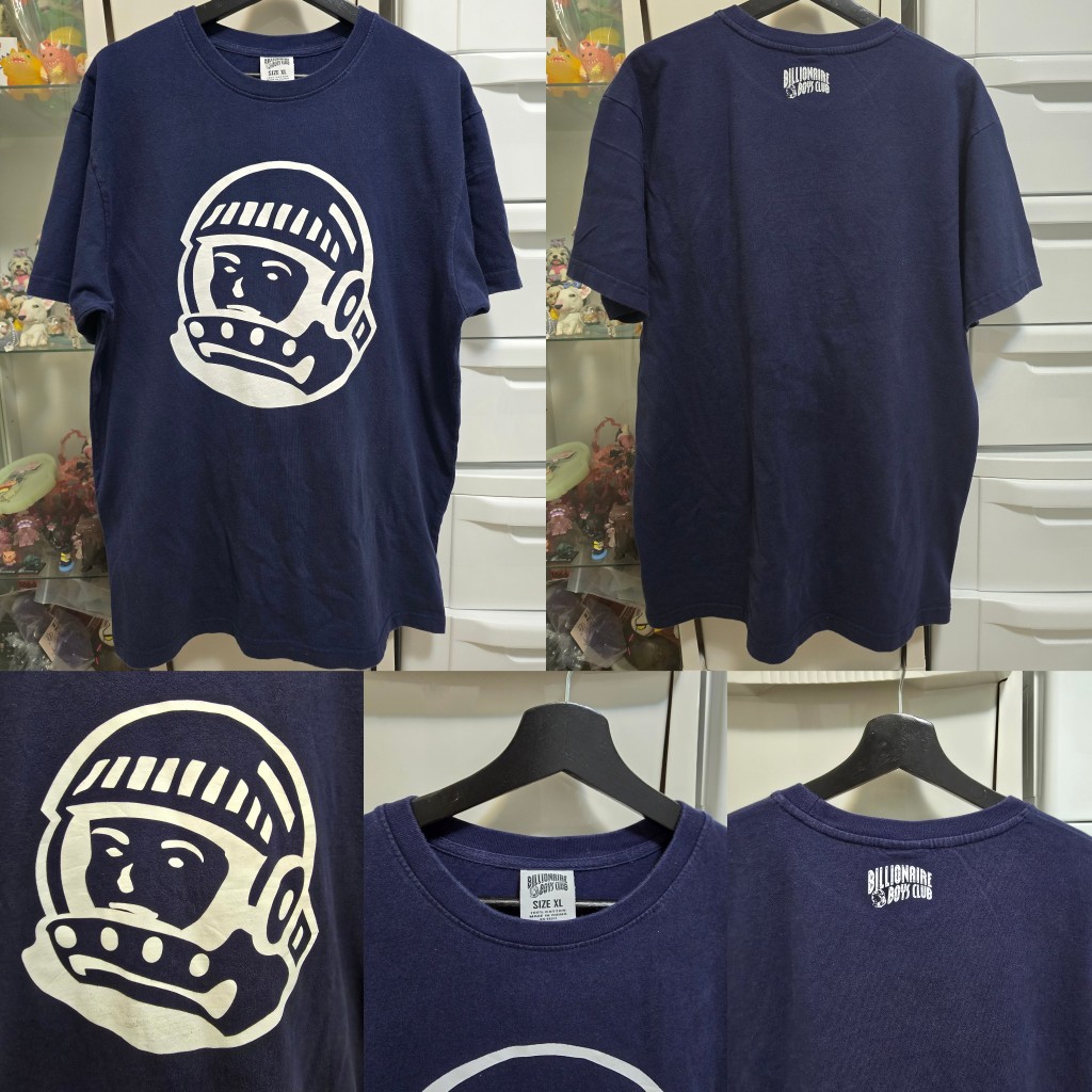 [ ของแท้ ] เสื้อยืด Billionaire Boy Club XL (44/30) สีกรม มือสอง สภาพดี พร้อมส่ง