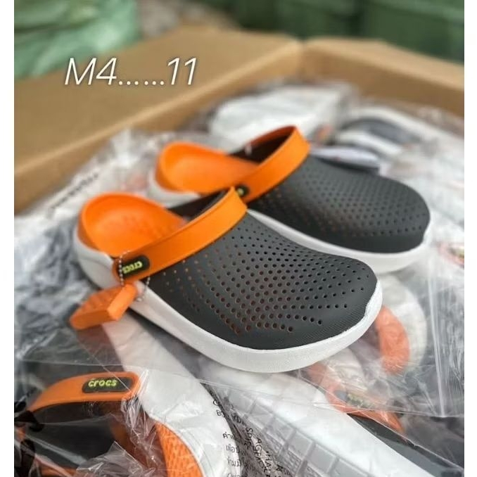 รองเท้าเเตะ Crocs size M4 - M7 (36-40) Crocs Lite Ride ผลิตจากยางอย่างดีนิ่มเบาไม่ลื่นใส่สะอาดเท้า
