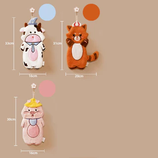 ShopAt.Two[NP-7197] ผ้าเช็ดมือการ์ตูนน่ารัก ผ้าเช็ดมือแบบแขวน ซับน้ำได้ดี