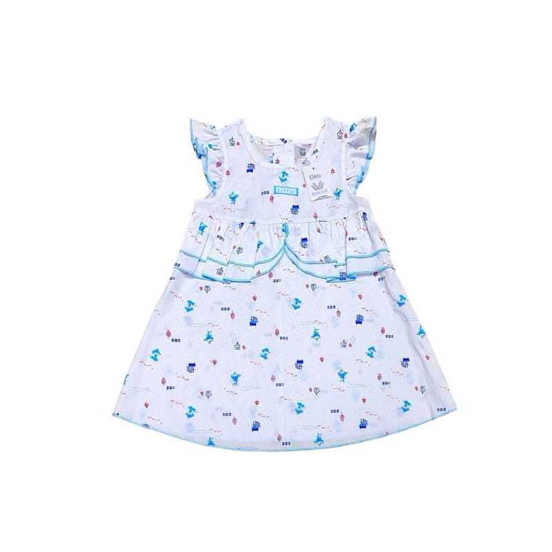 Little Wacoal ชุดเดรส กระโปรง ผ้าป่าน บางสบาย เหมาะกับอากาศร้อน สำหรับเด็กอายุ3เดือน-24เดือน