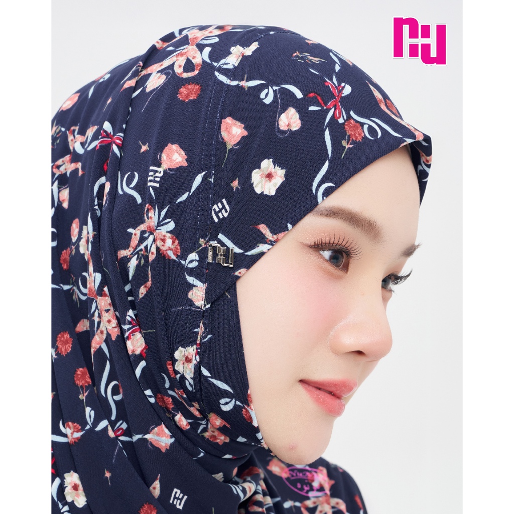 NUNUH GIFT ผ้าคลุมผมฮีญาบมุสลิมแบบสวมสำเร็จ ทรงตาลากง (TLK)
