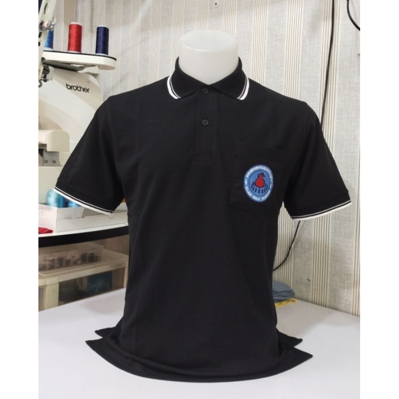 เสื้ออสม.สีดำ ผ้าtc.ไมโคร