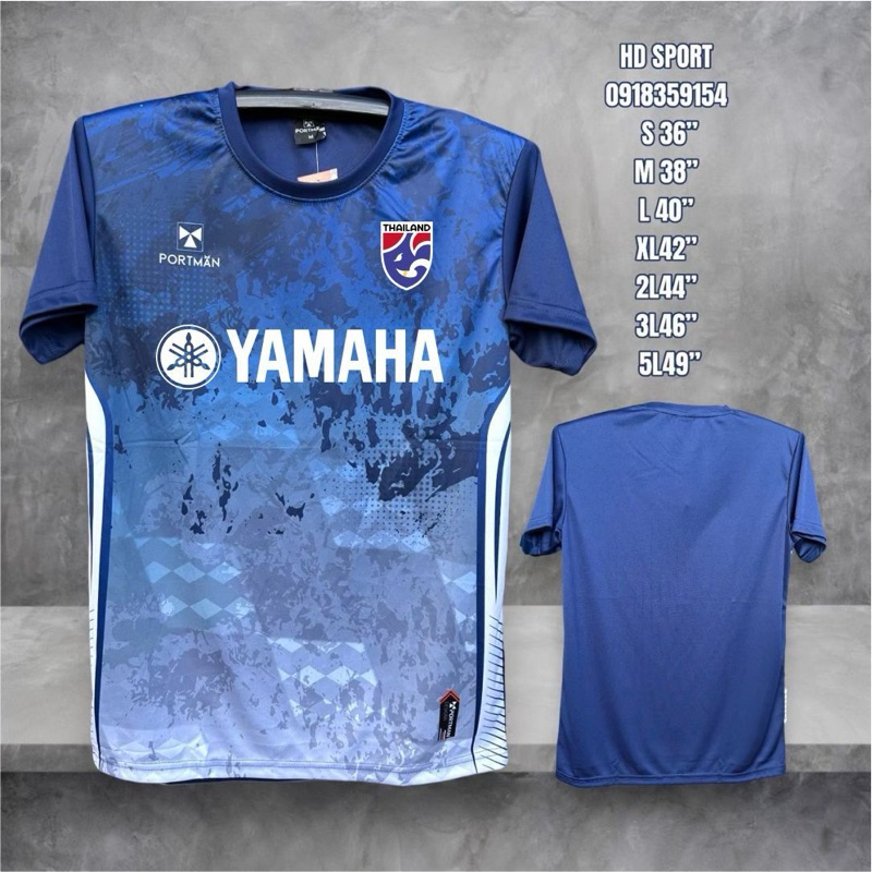 เสื้อกีฬาPim-01 พร้อมสกรีน YAMAHAเฟ็กทึมชาติ สินค้าพร้อมส่ง