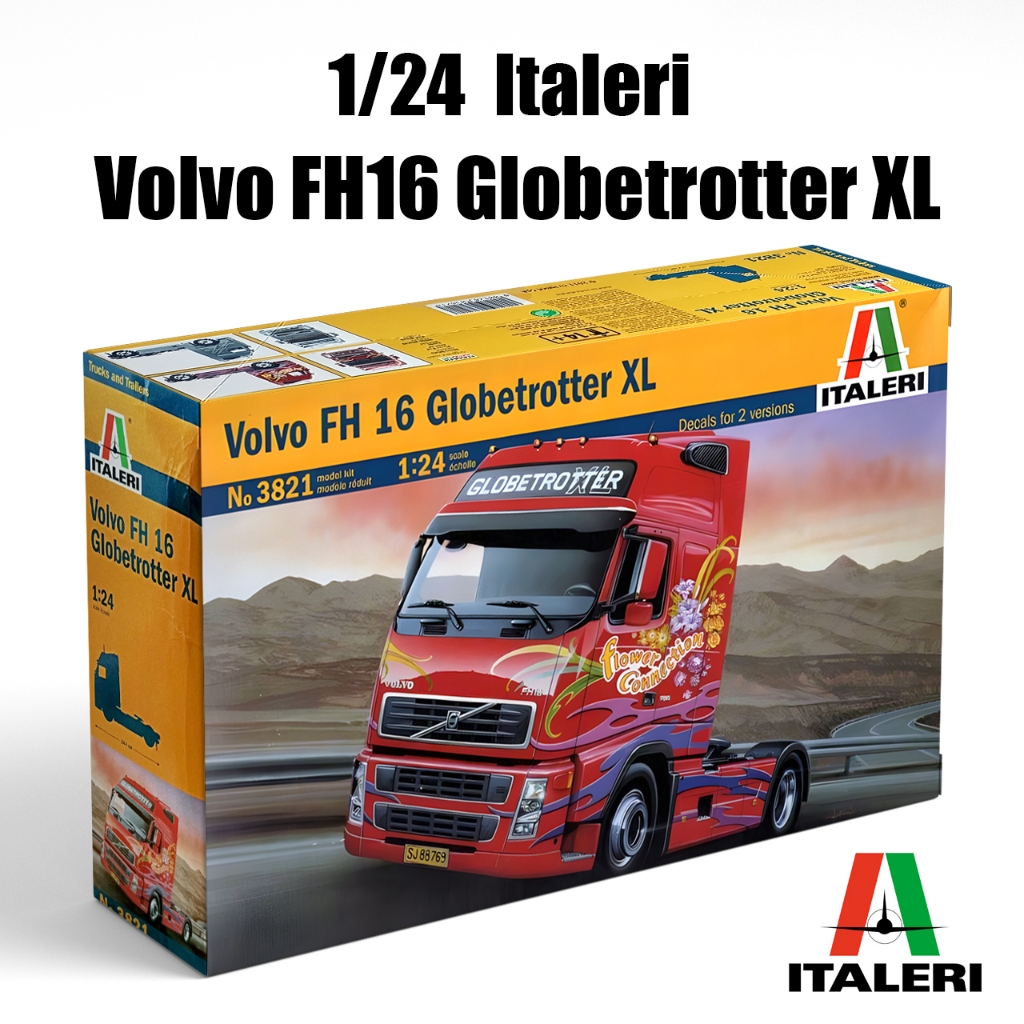 Italeri 1/24 Volvo FH16 Globetrotter XL (กล่องบุบหน่อย)