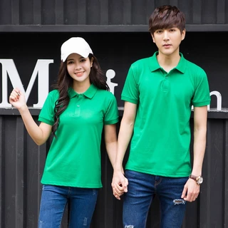 เสื้อโปโล POLO เสื้อคอปกแขนสั้นผู้ชายผู้หญิง เสื้อแขนสั้นคอปก Unisex ผ้าไมโครโพลีเอสเตอร์