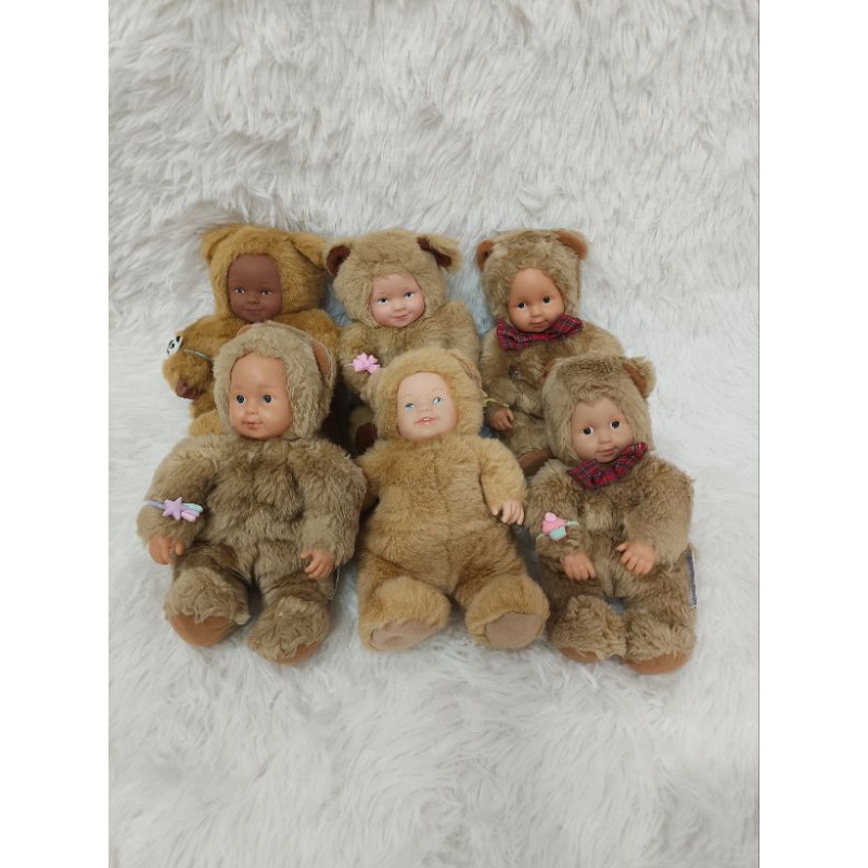 ตุ๊กตาAnne Geddes หมี9"(ถ่ายจากภาพจริง)พร้อมส่ง