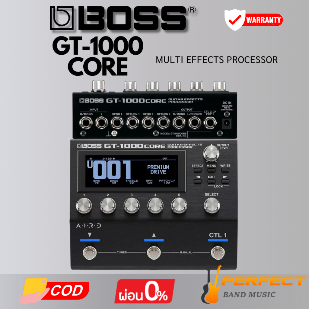 มัลติเอฟเฟค BOSS GT-1000CORE Multi Effects Processor [ผ่อน 0% 10เดือน]