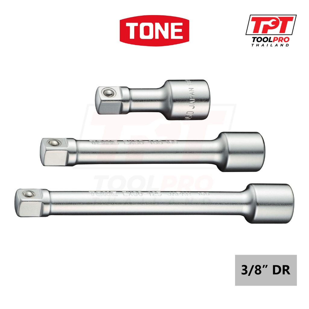 TONE ด้ามต่อลูกบล็อก 3/8", Socket Extension (EX30- )