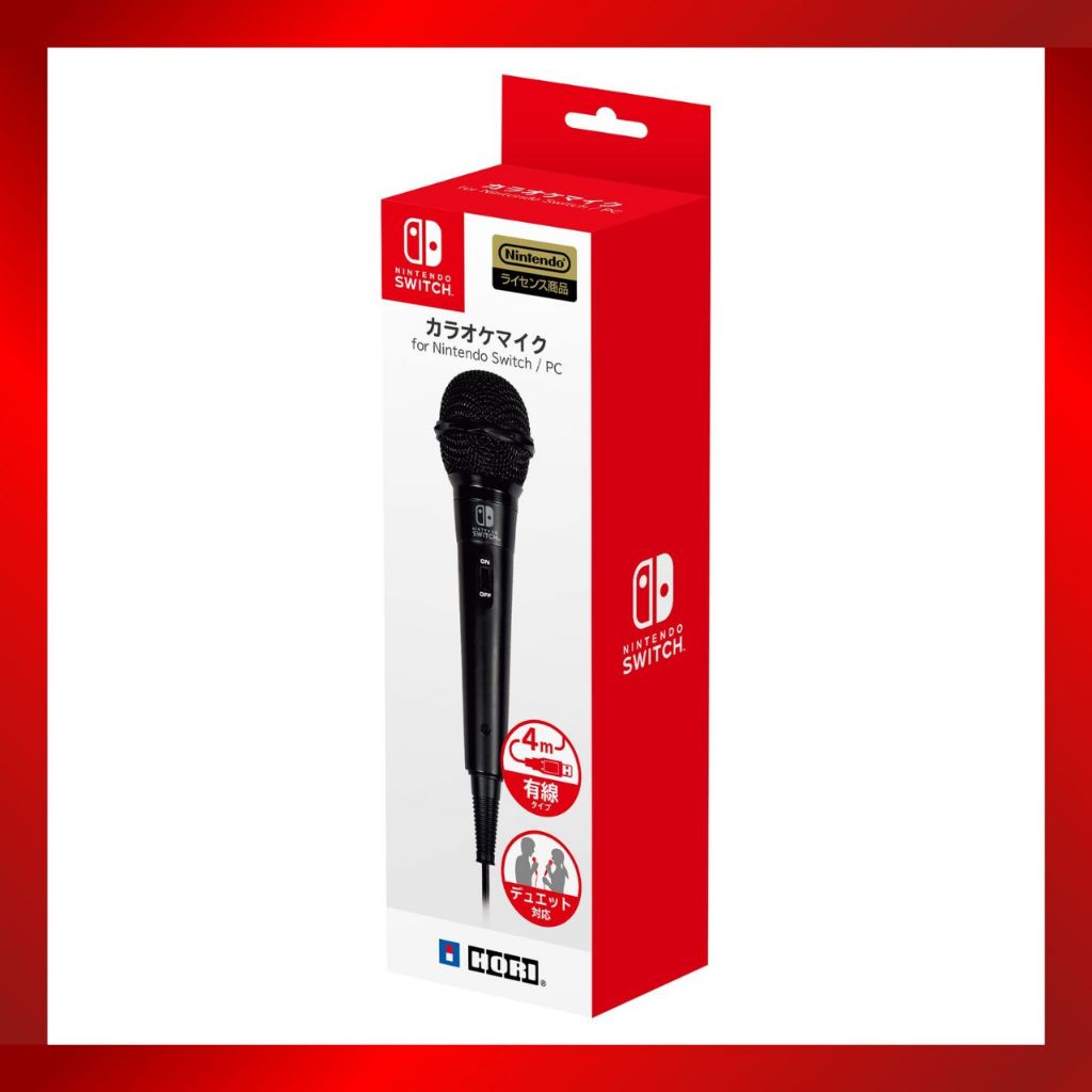 HORI/ Wired Karaoke Microphone for Nintendo Switch【Compatible with Nintendo Switch】