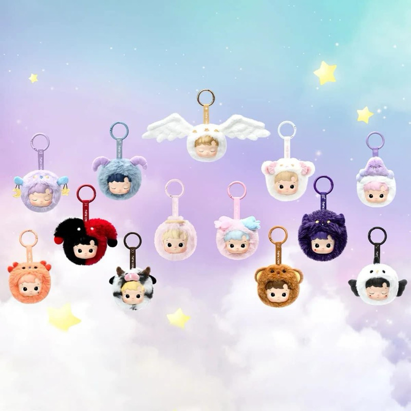 พร้อมส่งที่ไทย เช็คการ์ด ไม่แกะถุงพลาสติกซีล ของแท้ พวงกุญแจ ฮาชิปุปุ ราศี Hacipupu Zodiac keychain 