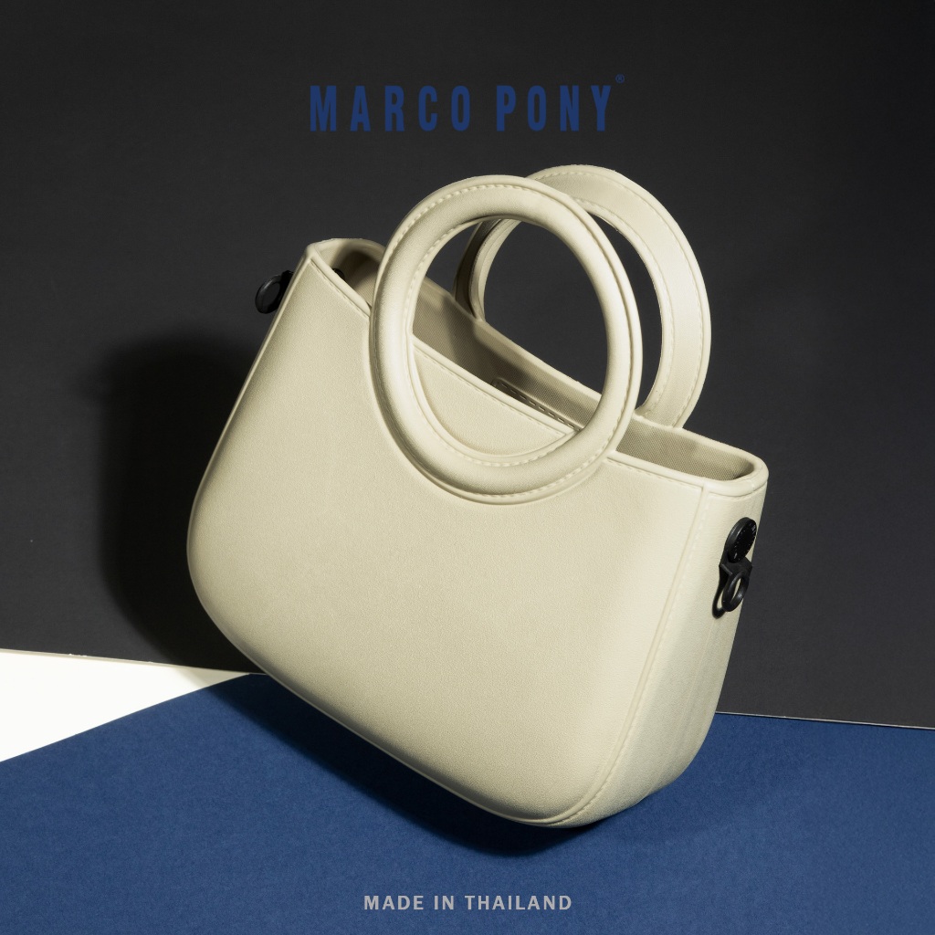 Marco Pony กระเป๋าถือ กระเป๋าสะพายไหล่ แฟชั่นผู้หญิง ทรงโฮโบ ใบขนาดเล็ก ขนาด 17 x 21 CM. รุ่น BP1009