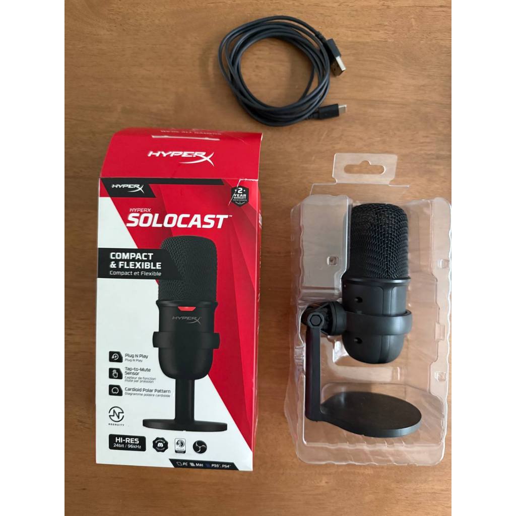 ไมค์ HyperX Solocast มือสอง สภาพดีใช้งานน้อยประกันเยอะ