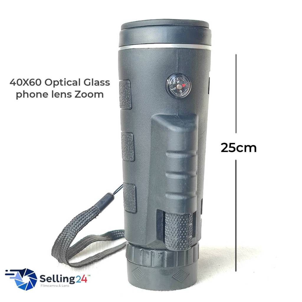 กล้องส่องตาเดียว 40X60 Optical Glass lens Zoom Telescope Telephoto Mobile Phone lenses Camera
