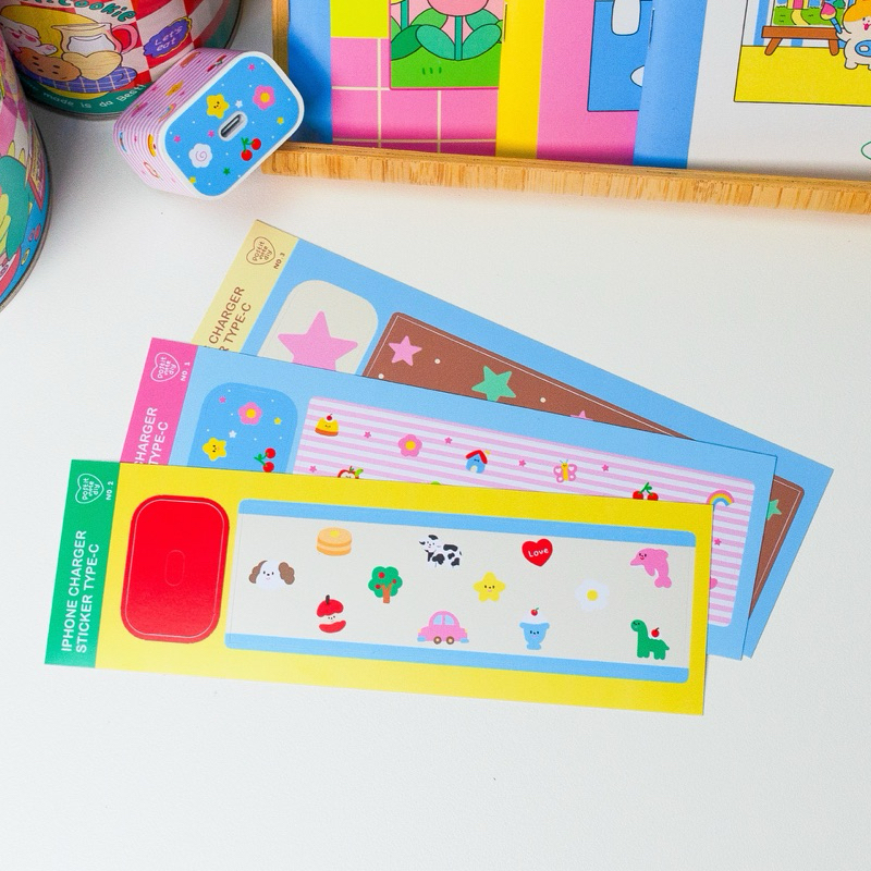 iPhone charger sticker type-c สติ๊กเกอร์ติดสายชาร์จไอแพด ไอโฟน (รุ่นเก่า)