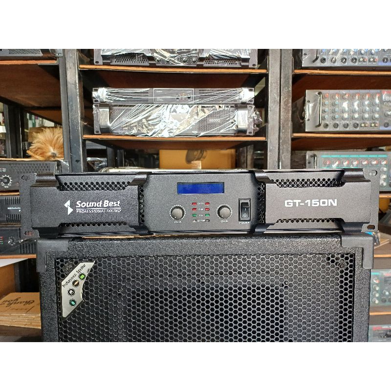 แอมป์ขยาย SOUND BEST GT-150N  300x300W หน้าดิจิตอล