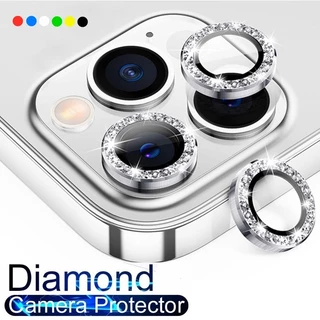 กลิตเตอร์ฟิล์มกล้อง For iPhone 17 16 11 12 13 14 15 Pro Max Air 16 15 Plus 12 Mini 13promax 14 16promax ฟิล์มเลนส์กล้อง