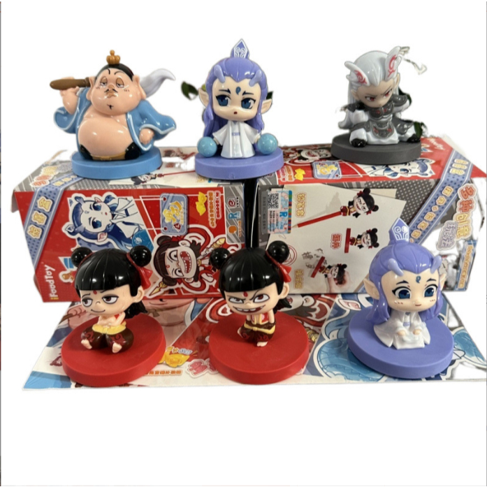 🔥【LIMITED】กล่องสุ่มเนจา nezha2 ฟิกเกอร์คอลเลกชัน สุ่มได้ 5 แบบ+ฮีโร่ลับ Rare! ของเล่นสะสม