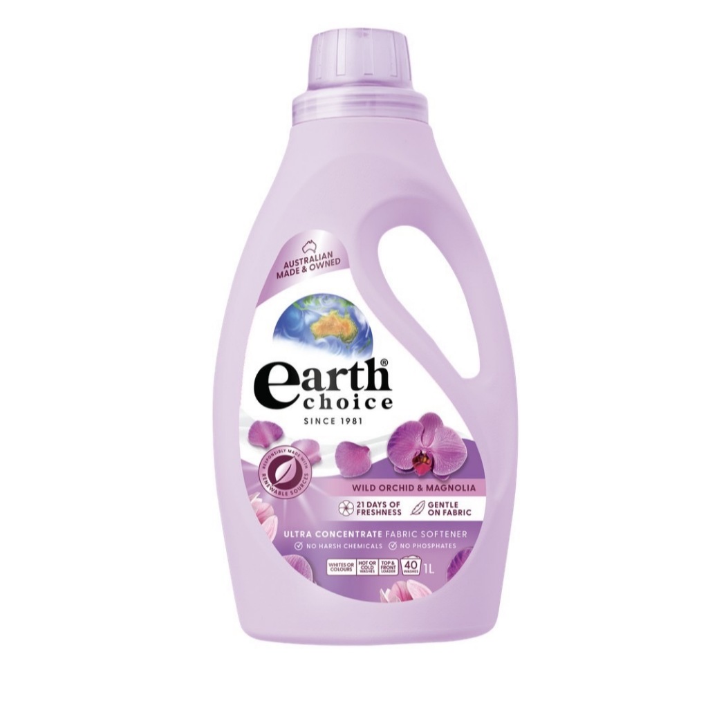 เอิร์ธ ชอยส์ ไวล์ด ออร์คิด & แม็กโนเลีย น้ำยาปรับผ้านุ่มเข้มข้น 1ลิตร