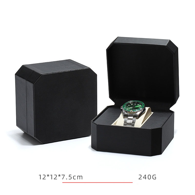 *พร้อมส่ง*กล่องนาฬิกา(หนัง PU แปดเหลี่ยม)กล่องใส่นาฬิกาWatch Boxกล่องเก็บนาฬิกาข้อมือ กล่องใส่เครื่องประดับ
