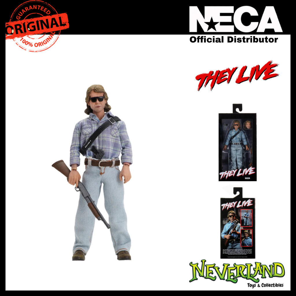 (NECA) They Live John Nada 8" Clothed Figurxe