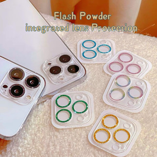 Glitterกระจกกันรอยเลนส์กล้องแบบเงา For iPhone 16 13 11 15 12…