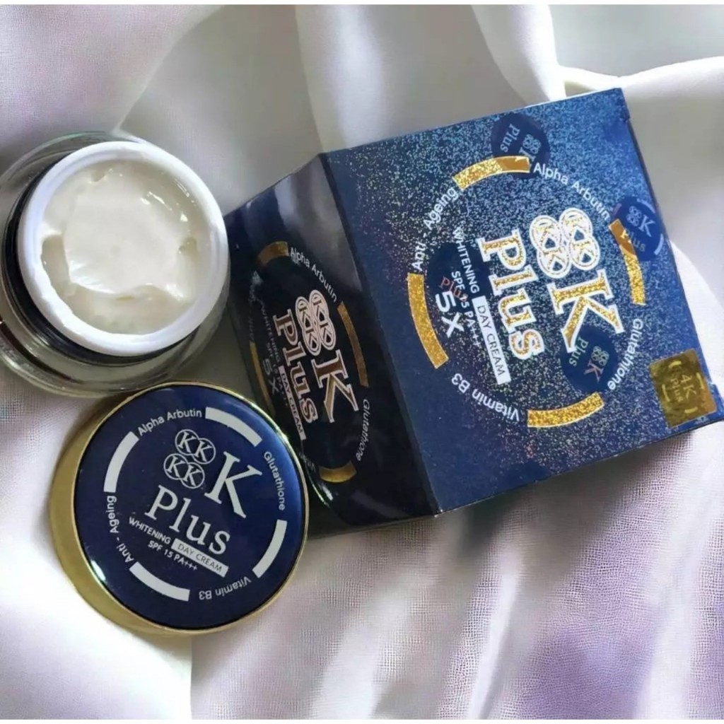 4K Plus 5X Whitening Day Cream SPF15 PA+++ 20 g. ครีมบำรุงผิว 4k ครีมกลางวัน ( เดย์ครีม )