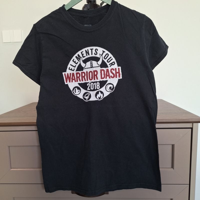 เสื้อยืด ลายทหาร grunt style warrior dash 2018 size S (AA73)