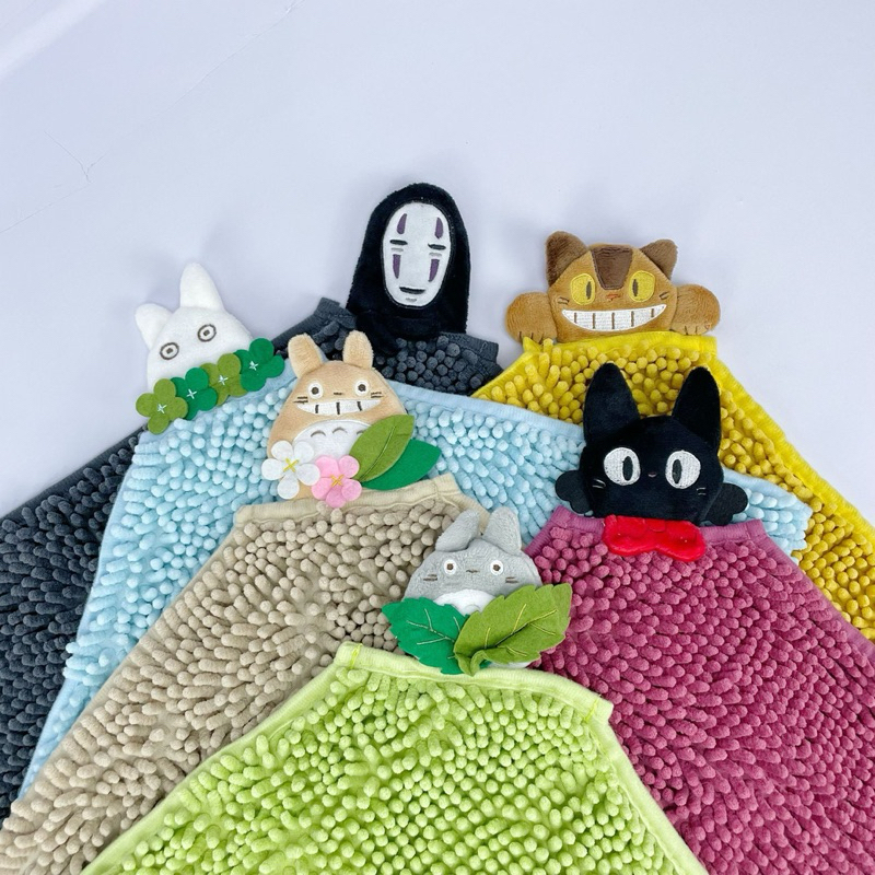 พร้อมส่ง!! พรมเช็ดเท้าตัวหนอน TOTORO&KIKI 35*50 cm.