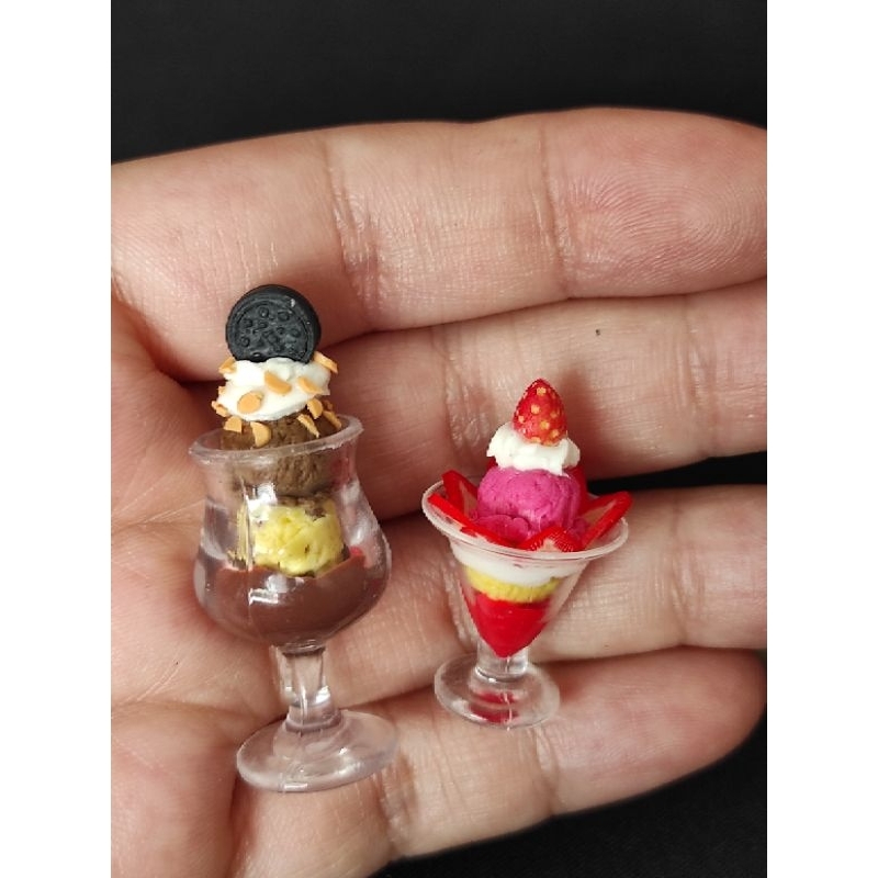 ไอศกรีมจิ๋ว ของจิ๋ว ของตกแต่งบ้านตุ๊กตาจิ๋ว