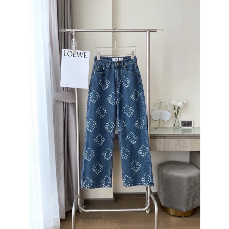Kitty Jeans กางเกงยีนส์เอวสูงรุ่น 61339 TAG FSY 🇰🇷