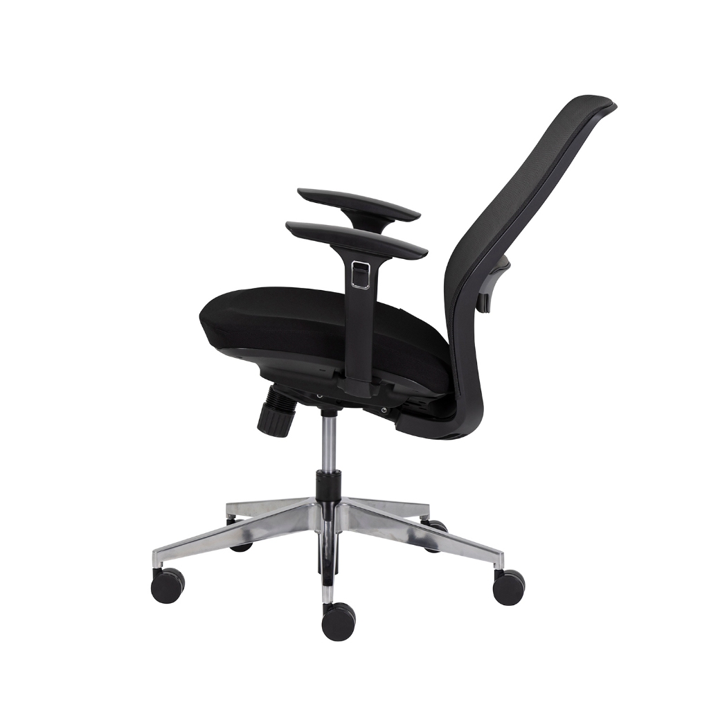 Modernform เก้าอี้ Ergonomic รุ่น TRIM พนักพิงกลาง หุ้มผ้าตาข่าย ขาอลูมิเนียม