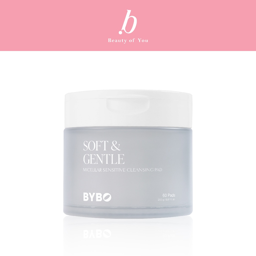 BYBO SOFT & GENTLE MICELLAR SENSITIVE CLEANSING PAD เซนซิทีฟ ไมเซลลาร์ คลีนซิ่ง เเพด ทำความสะอาด