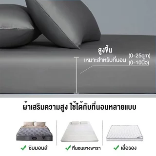 ผ้าปูที่นอน 🍅 ผ้าปูที่นอนกันไรฝุ่น ผ้าปูที่นอนสีพื้น🍅 มี3.5ฟุต/5ฟุต/6ฟุต 🍅พร้อมส่ง