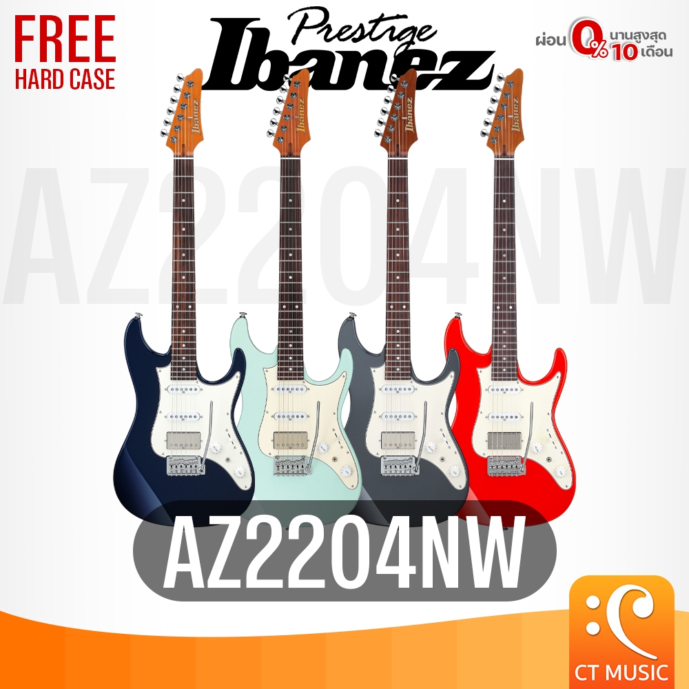 Ibanez AZ2204NW with Hard Case Electric Guitar กีตาร์ไฟฟ้า AZ 2204 NW