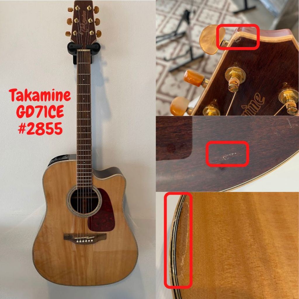 ลดสูงสุด กีต้าร์โปร่ง Takamine (สินค้าเคลียร์แลนซ์ สินค้ามีรอยตำหนิ) Music Arms