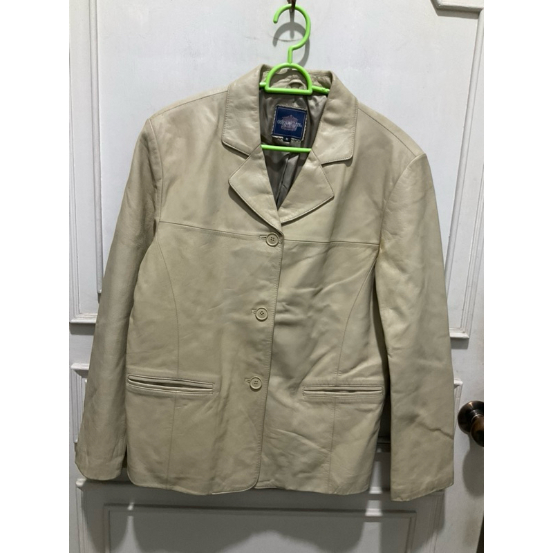 โค้ทแขนยาวหนังแท้ OSKAR KLEIN โค้ทวินเทจ