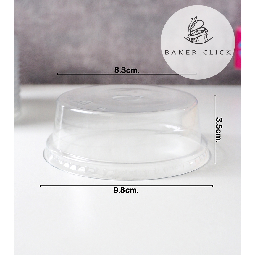 ฝาโดม D-98(H) เจาะรู  PET 1แพ็ค/50ใบ