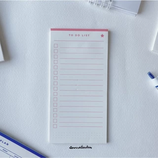 กระดาษโน้ตกาวในตัว Todolist Weeklyplan Monthly บันทึกรายเดือน บันทึกรายสัปดาห์