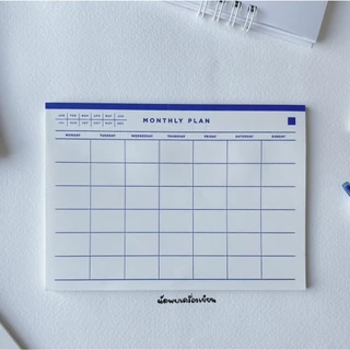 กระดาษโน้ตกาวในตัว Todolist Weeklyplan Monthly บันทึกรายเดือน บันทึกรายสัปดาห์
