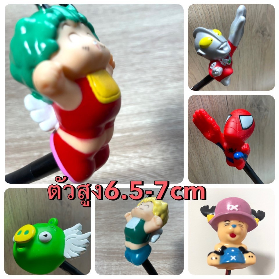 1ชิ้น ตุ๊กตาเสียบเสาอากาศรถยนต์ ลายกัสจังและลายอื่นๆ สูงประมาณ 7cm