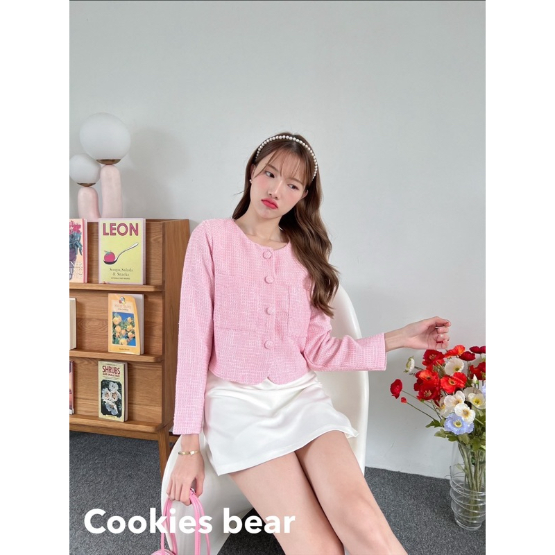 🌟 เสื้อทวิตแขนยาวเนื้อหนาผ้าทอทรงเบสิคทรงขายดีของทางร้าน / H1-3 //COOK-ดุมผ้า - รูปที่ 6